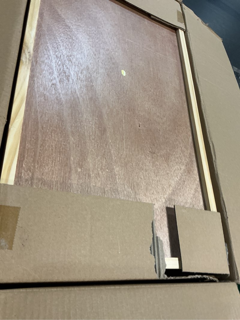 Condition photo showing Good Condition for pet casket, burial pet loss coffin, pet memorial box for dogs, cats and animals funeral, little furry loss gift, handmade by eco friendly natural wood_ beige 23.75” l x 12.75” w x 8” h inch