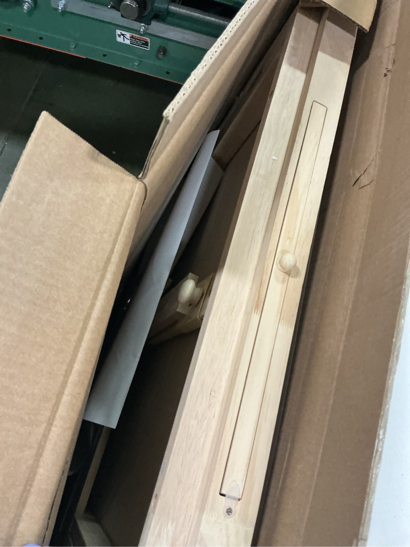 Condition photo showing As Is for TEAKMAMA Puzzle Table 27.6" H Tall 1500 Pieces Puzzle Board with Drawers, 34.2" x 26.5" Wood Folding