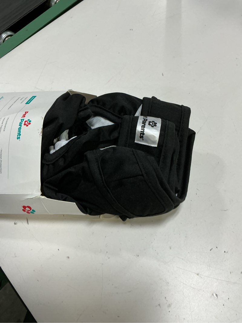 Condition photo showing As Is for Pet Parents® Washable Dog Diapers (3pack) + Extendrs® of Durable Doggie Diapers, Premium Dog Diapers Female & Male (Large, Black) Black Large (19-27")