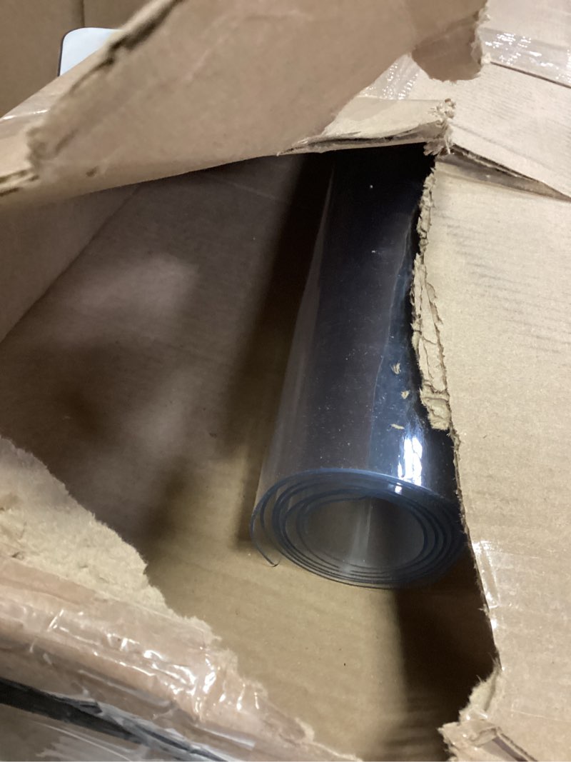 Condition photo showing Good Condition for Clear Table Protector 36 x 48 Inch, 1.5mm Thick Plastic Table Cover, Waterproof PVC Clear Table Cover Protector, Desk Protector Mat, Writing Desk Pad for Desktop, Coffee & Dining Room Table 36" x 48" (Rectangular) Crystal Clear