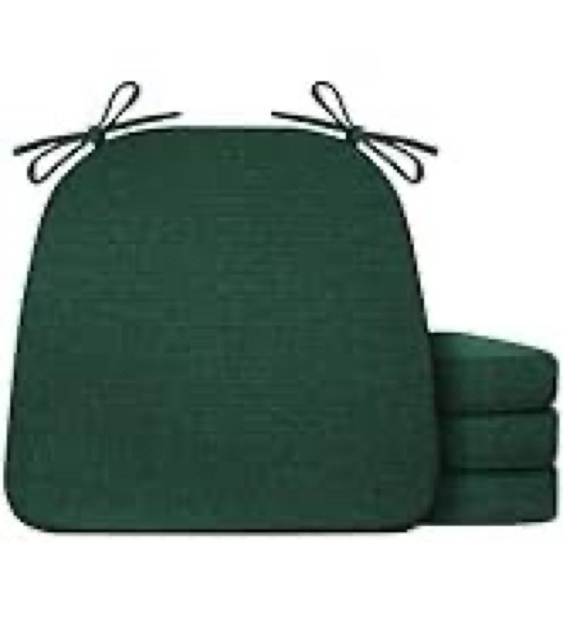 IASEAHK Chair Cushions for Dining Chairs Set of 6, Non Slip Kitchen Chair Pads, 17" x 16" x 2", Indo