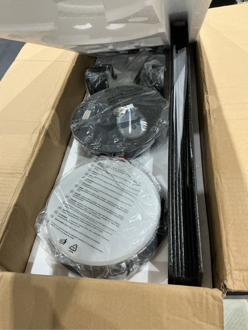 Condition photo showing Good Condition for zmishibo 72" ceiling fans with lights for patio, living room, remote | high cfm powerful airflow, quiet dc motor, 24w 3 cct led, indoor/covered outdoor, dual-finish, damp rated, black