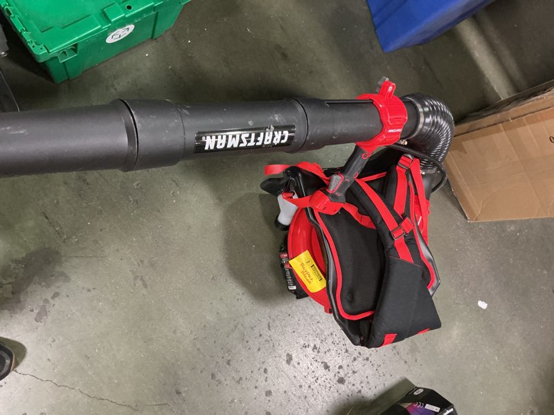 Condition photo showing As Is for CRAFTSMAN BP510 51-cc 2-cycle 600-CFM 220-MPH Gas Backpack Leaf Blower