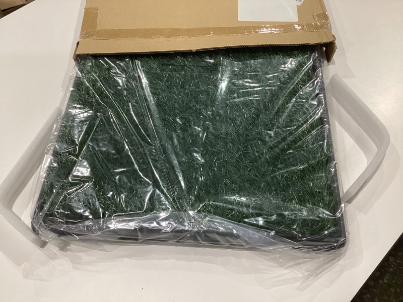 Condition photo showing New/Like New for Artificial Grass Puppy Pad for Dogs and Small Pets ? Reusable Potty-Training Pad with Tray ? Dog Housebreaking Supplies by PETMAKER (16 x 20)