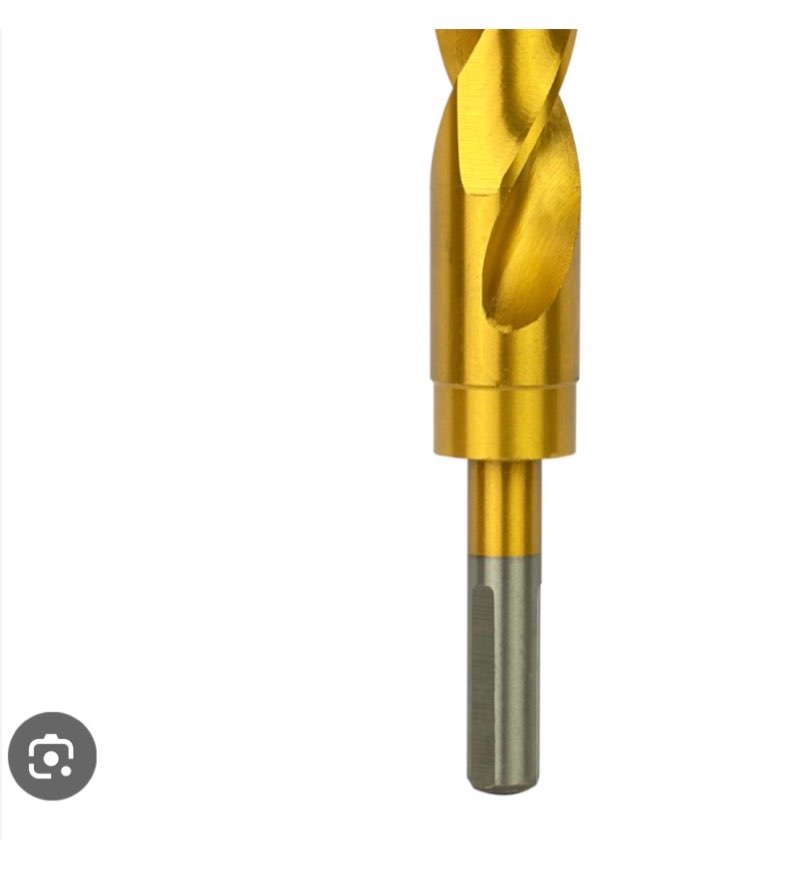 Greycore Tools 1-3/8 Inch Reduced Shank Drill Bit, 1/2" 3-Flat Shank, High Speed Steel with Industri