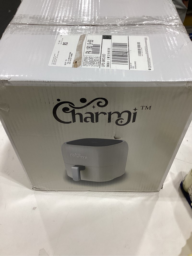 Condition photo showing As Is for Charmi 5QT Air Fryer – Beautiful Retro Design, Stylish Countertop Look, Safe Auto Shutoff, Digital T