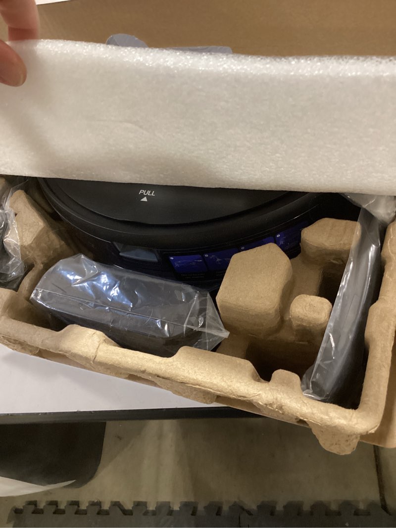 Condition photo showing Good Condition for Robot Vacuum and Mop Combo, Robotic Vacuum Cleaner 2 in 1 with WiFi/App/Voice, Schedule, Water Tank and Dustbin, Self-Charging, Slim, Ideal for Hard Floor, Pet Hair, Carpet Black