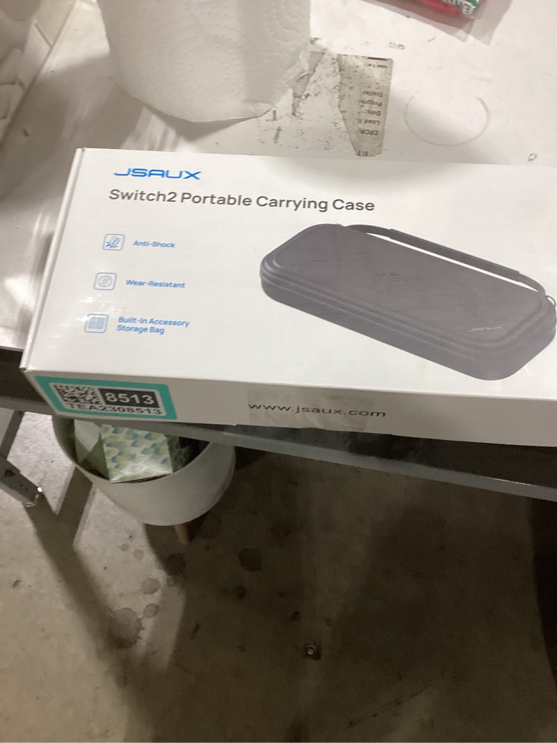 Condition photo showing New/Like New for JSAUX Carrying Case for Nintendo Switch 2, Protective Hard Shell Case with 15 Game Card Slots, Portable Travel Bag for Switch 2 Console and Accessories, Black