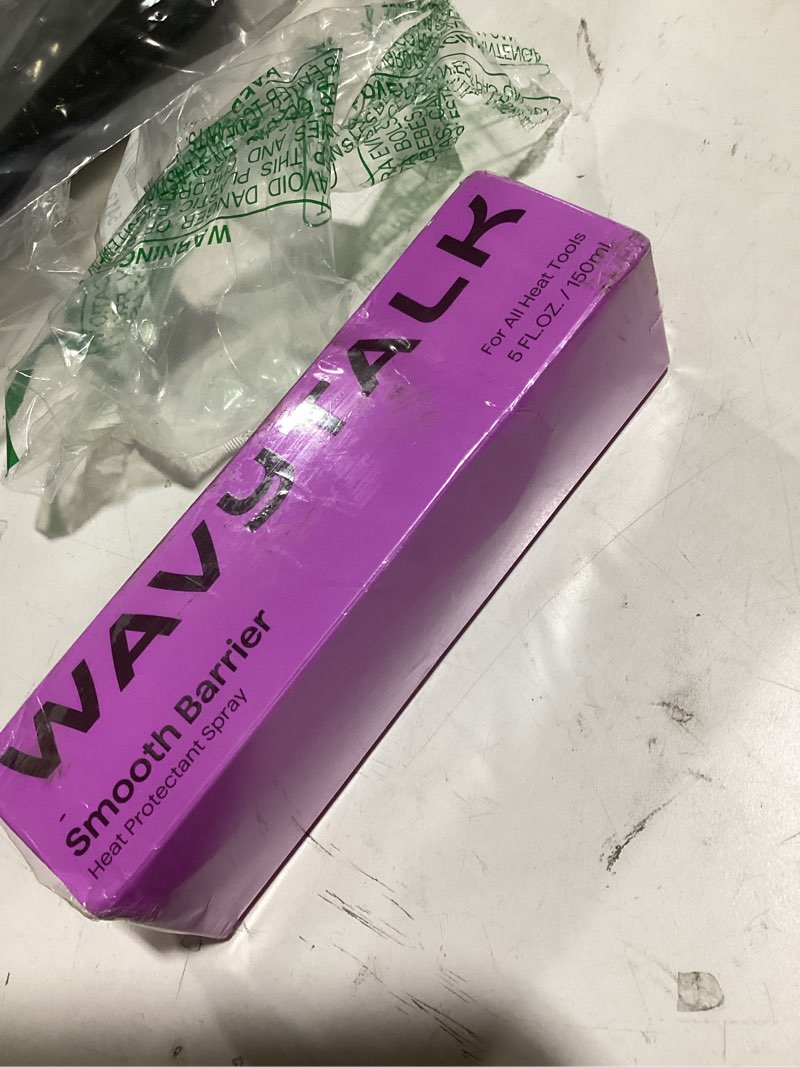 Condition photo showing New/Like New for wavytalk smooth barrier heat protectant spray for hair, thermal protection spray for all hair tools to smooth&hydrate, up to 450? protection, damage repair&frizz control, lightweight formula, 5 fl oz 5 fl oz (pack of 1)