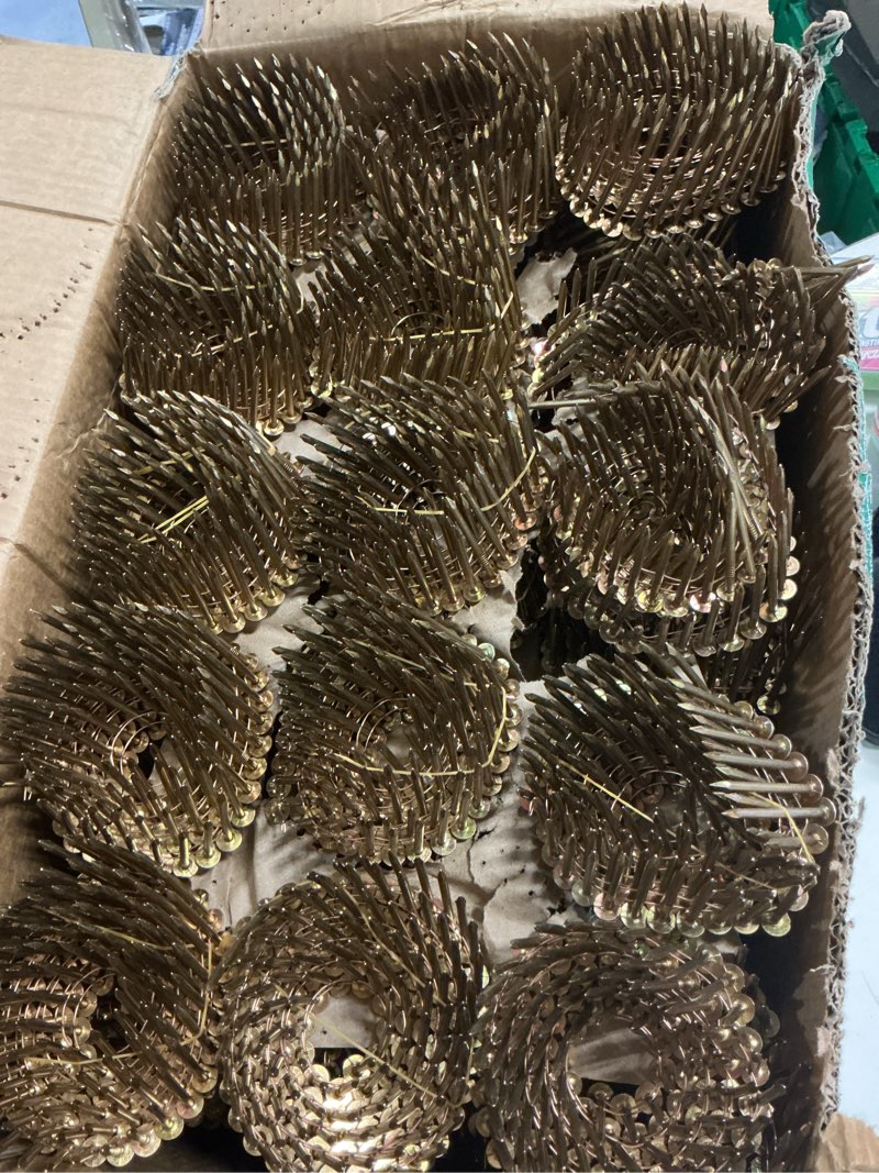 Condition photo showing Good Condition for metabo hpt 1-3/4-in smooth shank electro-galvanized collated coil roofing nails (7200-per box)