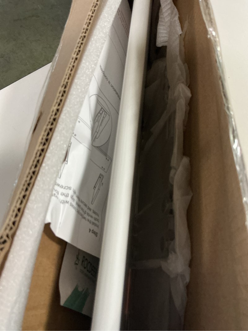 Condition photo showing Good Condition for Bamboo Monitor Stand Riser with Acrylic Legs for Desk, 31.5 Inches Desktop Shelf Supports for PC Computer Monitor, Laptops, Printer, Speakers (White)