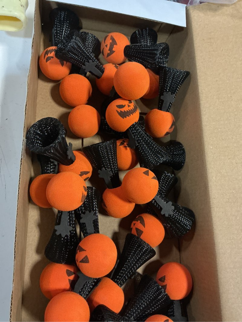 Condition photo showing New/Like New for Letapapa Halloween Party Favors for Kids, 24 Pcs Jumping Popper Spring Launchers Toy, Bouncy Halloween Novelty Toys for Treat or Trick Goodie Bag Fillers, Classroom Prizes