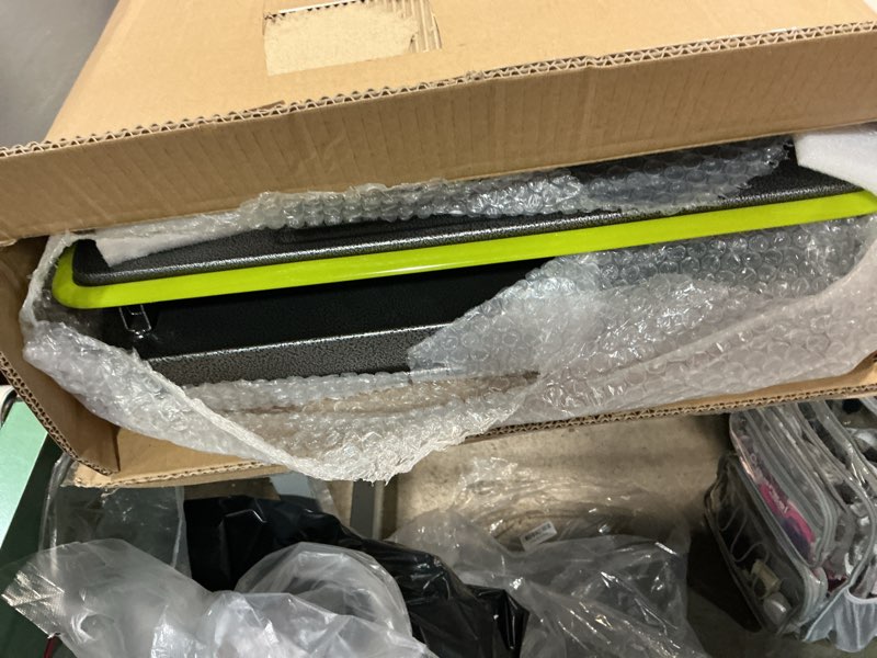 Condition photo showing New/Like New for heavy duty push cart dolly (700 lbs), foldable platform hand truck made with high-strength steel, 2 tier design, moving flatbed cart with wheels for warehouse, garage, workshop, office with logo