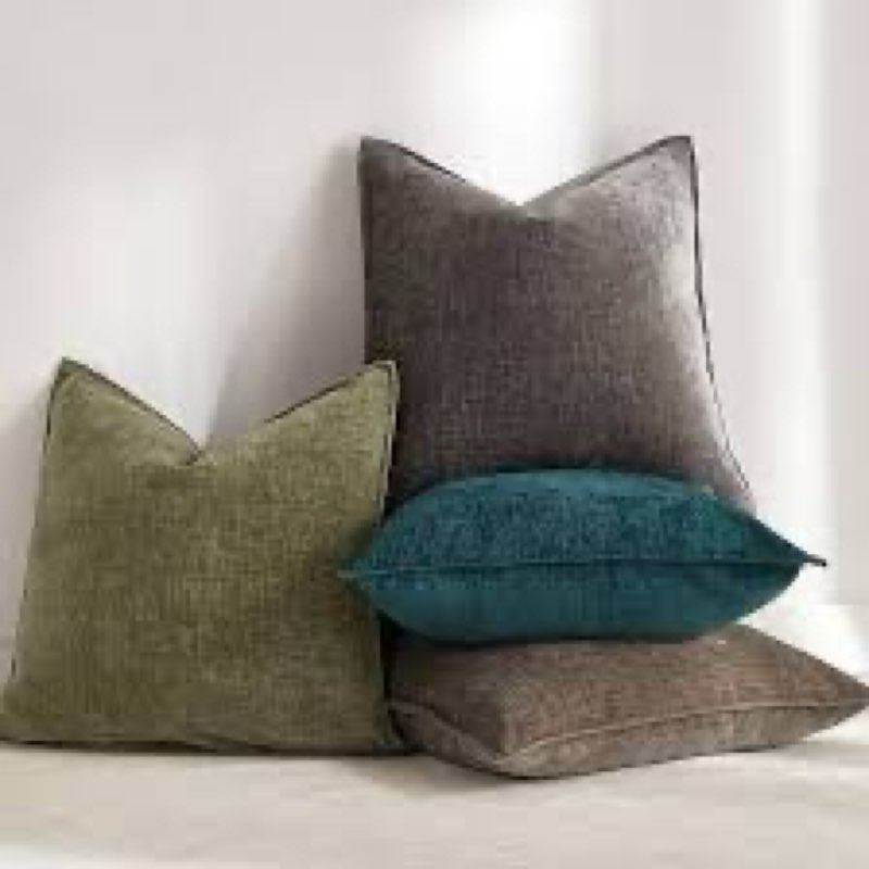 JUSPURBET 24x24 Pillow Covers Set of 4 Decorative Throw Pillow Covers Case for Couch Sofa Bed Soft C