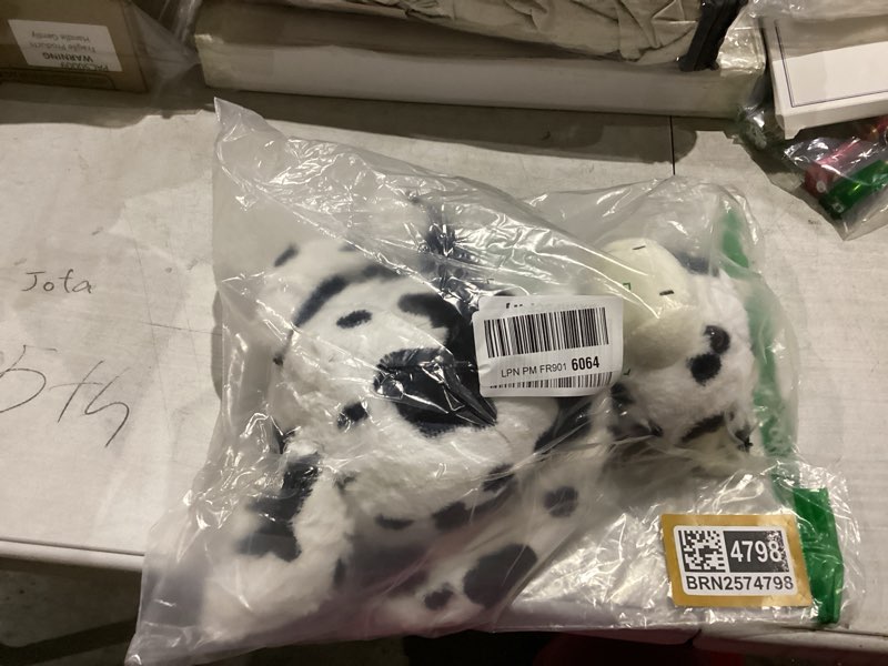 Condition photo showing New/Like New for LotFancy Cow Stuffed Animal, 16 inch Tubbie Wubbie Soft Plush Cow for Babies, Farm Animal Toy Birthday for Boys Girls, White and Black, Kids Room Decoration, Easter Decorations 16in-Cow