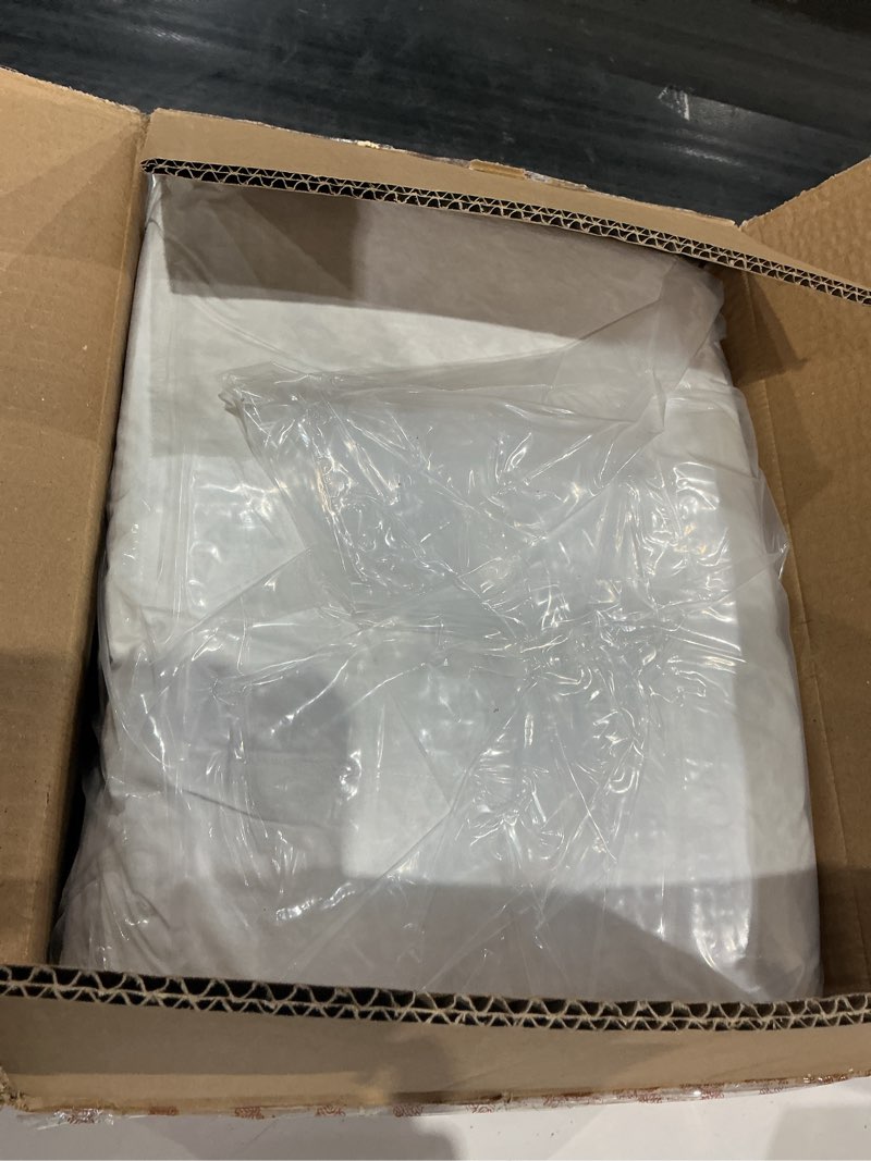 Condition photo showing Good Condition for luxury goose feather down comforter, queen size all seasons 100% organic cotton duvet insert, hotel collection comforter ultra soft 550+ fill power feather&down proof duvet insert (90"x90") white-all seasons queen