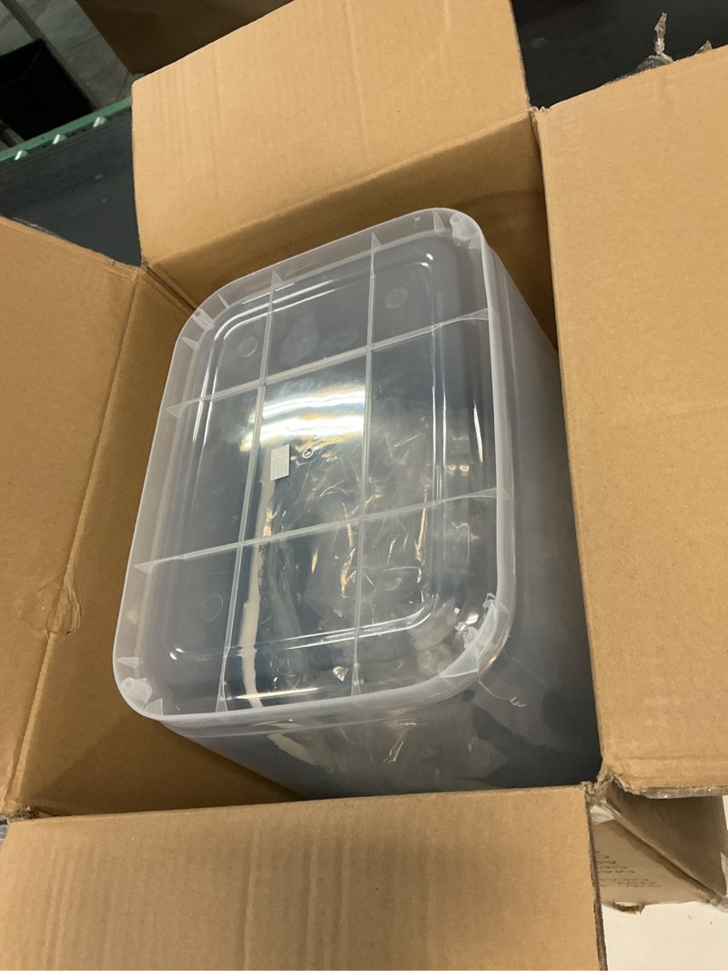 Condition photo showing Good Condition for amazon basics pet food storage container with wheels, bpa-free, detachable scoop, 30lbs capacity, reliable seal 30lbs 1