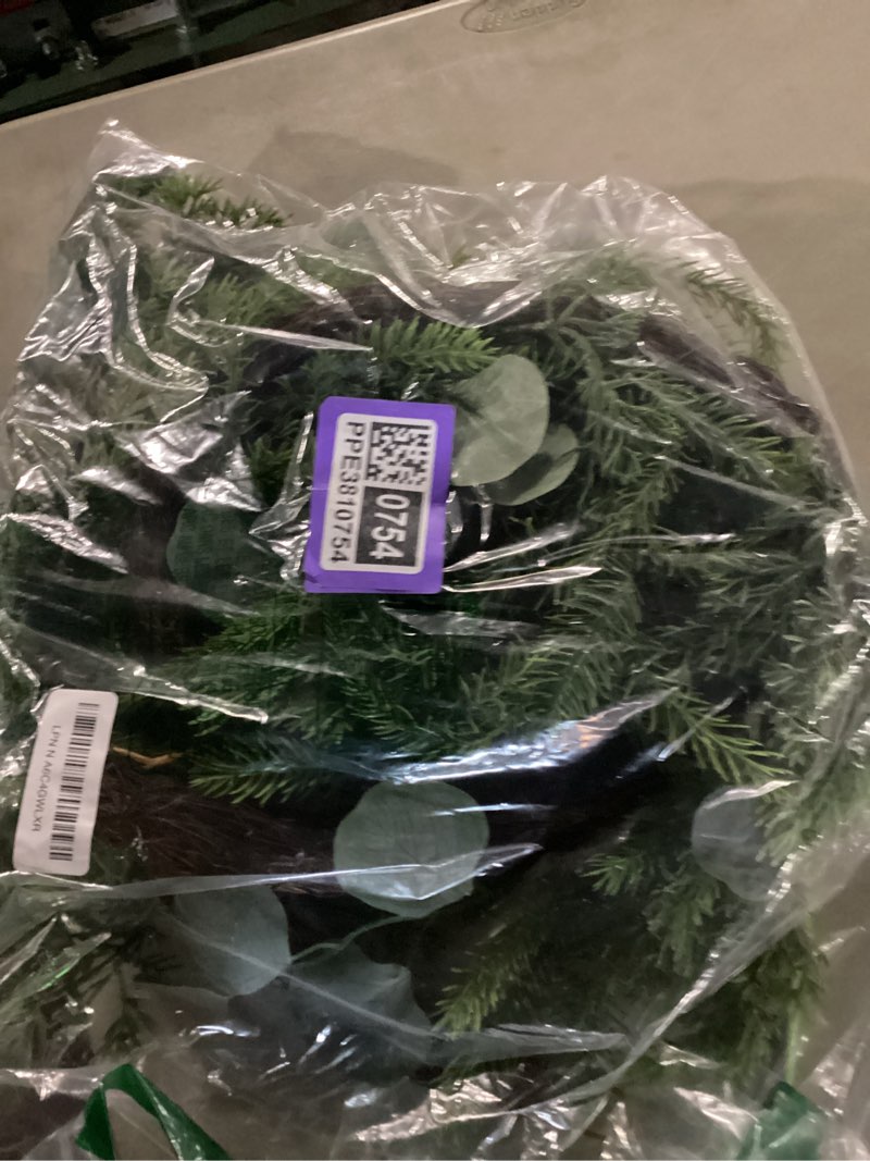Condition photo showing New/Like New for 9 FT Real Touch Norfolk Pine Garland Green Artificial Christmas Garland Faux Greenery Garland for Holiday Fireplace Mantle Window Indoor Outdoor Decor, Winter Christmas Decorations, 1 Pcs