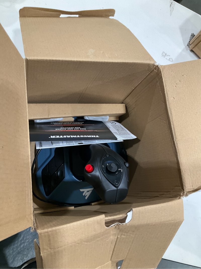 Condition photo showing Good Condition for thrustmaster tca sidestick airbus edition flight sim joystick - pc | a320 1:1 replica, drift-free magnetic sensor, 17 mappable action buttons, built-in throttle, thrust reverser, hall sensor