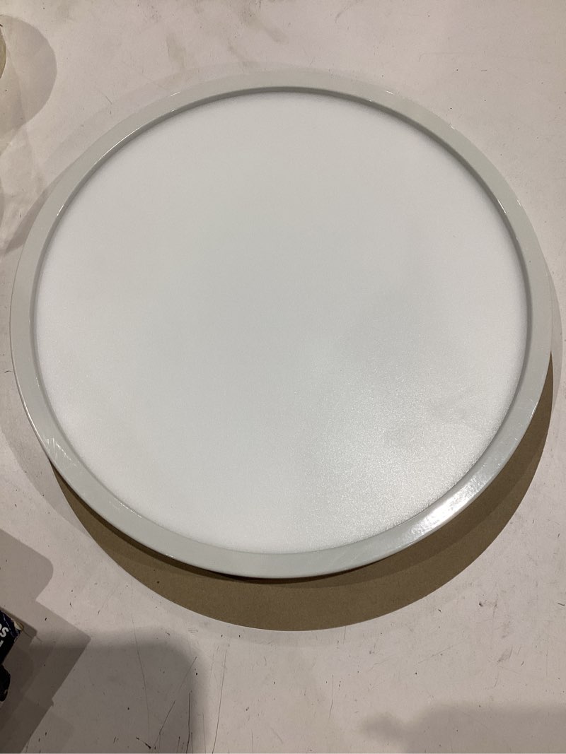 Condition photo showing Good Condition for project source round flush mount 13-in white flush mount light energy star
