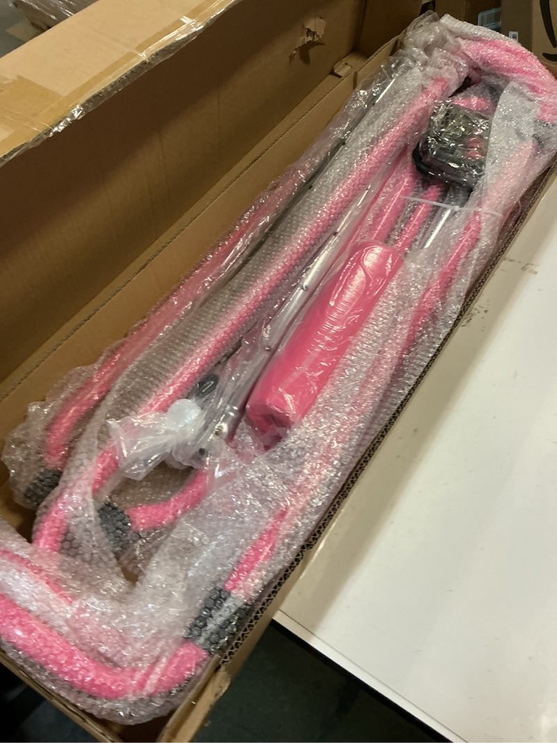 Condition photo showing Good Condition for Tepemccu Expandable Gymnastics Bars, Adjustable Height Gymnastic Horizontal Bars, Children Folding Training Bar for Kids Pink