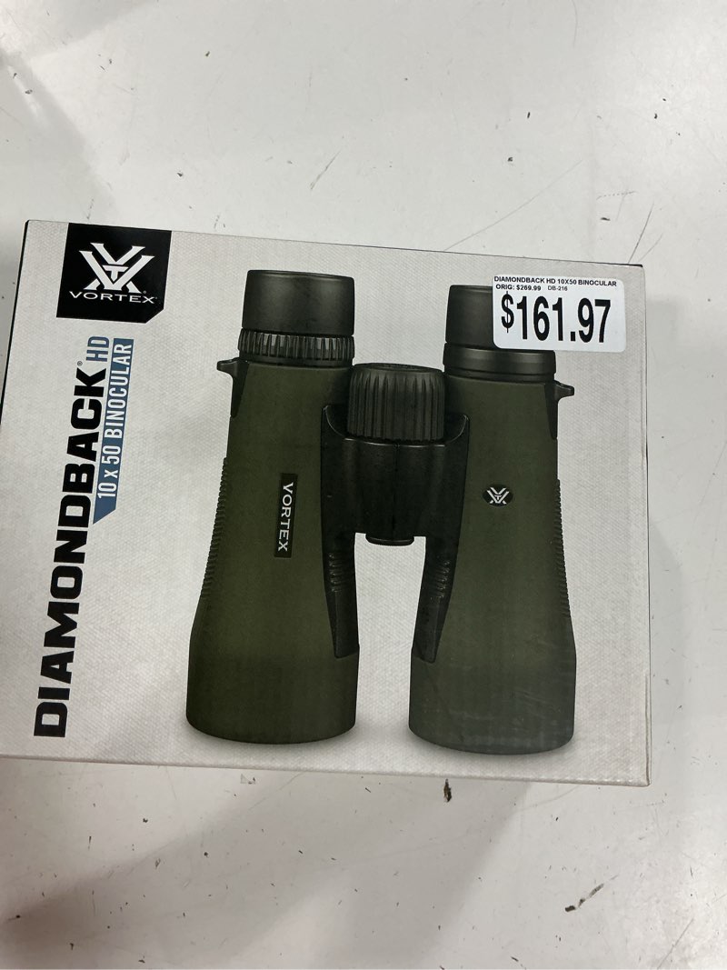 Condition photo showing New/Like New for vortex diamondback hd binoculars - 10x50mm