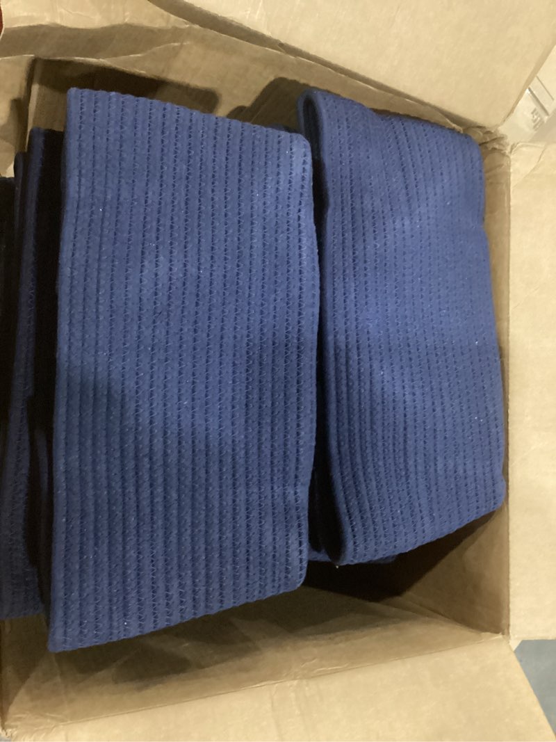 Condition photo showing Good Condition for Large Storage Baskets for Organizing, Closet Shelf Baskets for Clothes Blanket Towels, Baby Nursery, Toy Bins Box, Woven Rope Baskets, 17 x 13 x 7.5”, 4 Packs Navy Blue 4pcs-L17×W13×H7.5" Navy Blue