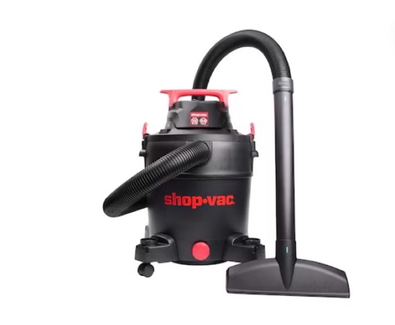 shop-vac 12-gallon 5.5 hp corded wet/dry shop vacuum with accessories included
