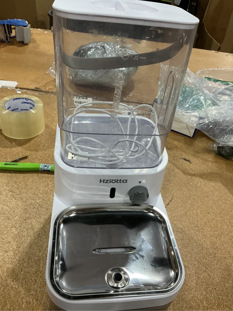 Condition photo showing Good Condition for wastewater separation cat water fountain – no filter/pump, wireless | stainless steel, indoor/outdoor pet use, save 56$/year, radar sense, 3l+2.7l dual tanks, 4000mah battery, 30db, time setting