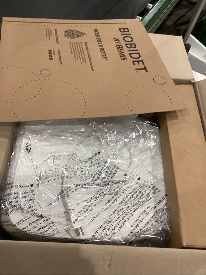 Condition photo showing Good Condition for bio bidet bb1200 elongated smart bidet, warm water wash, heated seat & dryer, app & remote control bidet + air dryer + remote