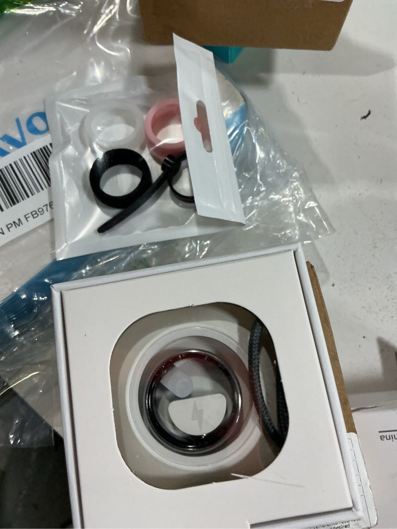 Condition photo showing New/Like New for smart ring for women men, health tracker with heart rate/blood oxygen/blood pressure/sleep monitoring/step counting, ip68 waterproof fitness ring, no app fees for iphone & android (silver, 12#)