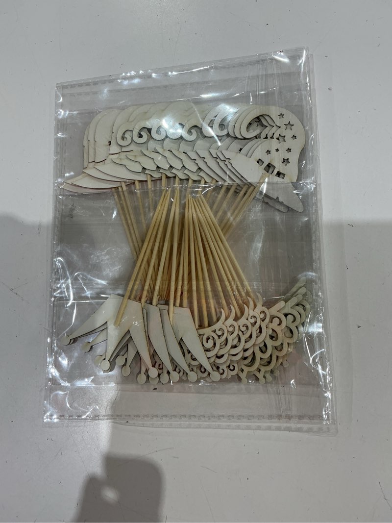Condition photo showing As Is for ephlyn 30pcs magic witch cupcake toppers glitter witch hat cupcake picks crown cake decorations for witch wizard theme baby shower birthday party supplies black silver