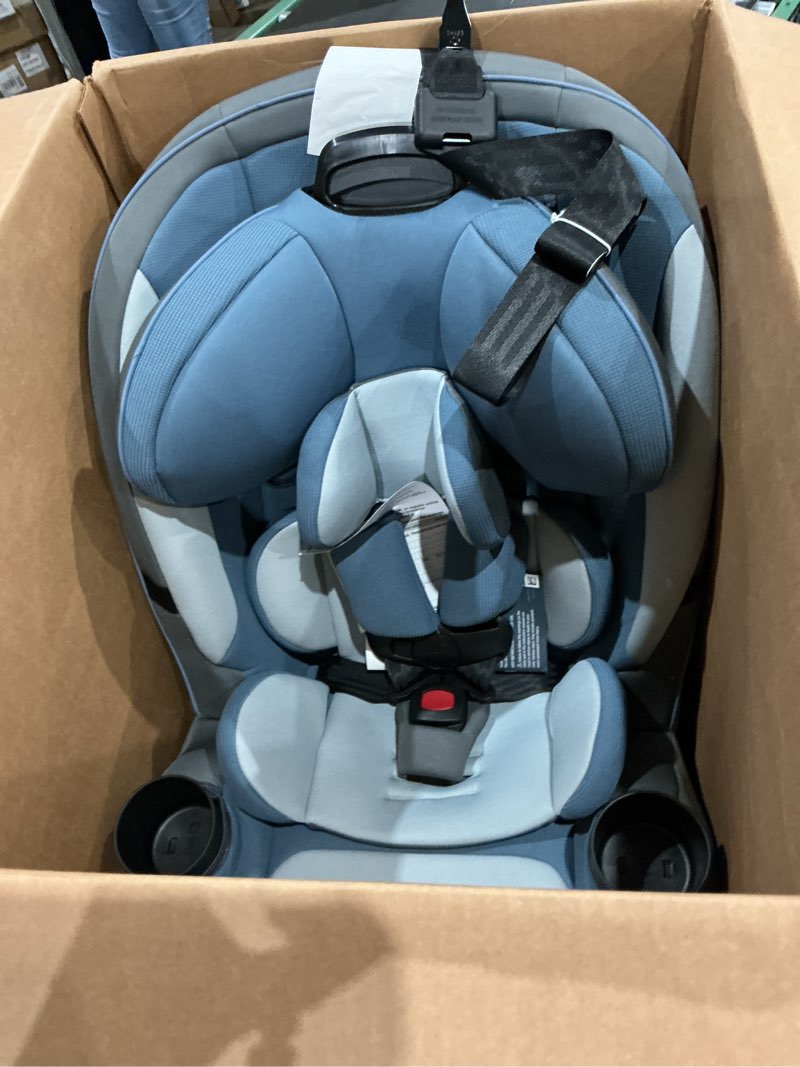 Condition photo showing Good Condition for safety 1st grow and go all-in-one slim convertible car seat, rear facing, 5-40 lbs, forward facing (30–65 lbs), high back booster seat 40-100 pounds, alaskan blue
