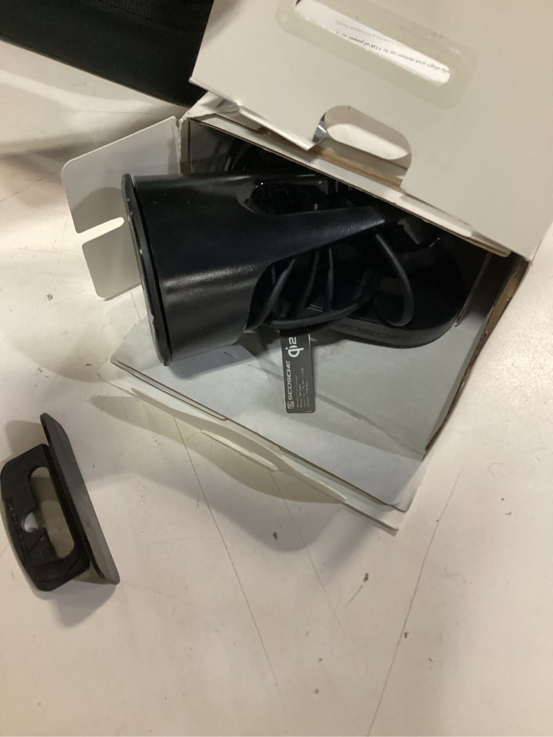 Condition photo showing As Is for scosche mpqmwd-sp1 charge pro qi2 magsafe 15w fast wireless car charger dash/windshield mount black