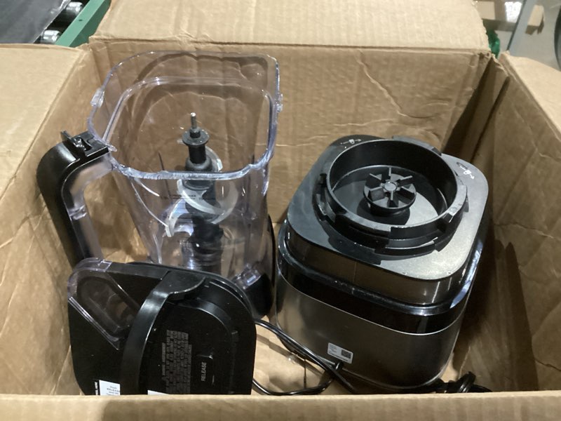 Condition photo showing As Is for ninja blender | best for smoothies, frozen drinks, shakes, veggie chopper & more | 72 oz. full size pitcher | blender for kitchens |1800 watt | black | tb201 power blender