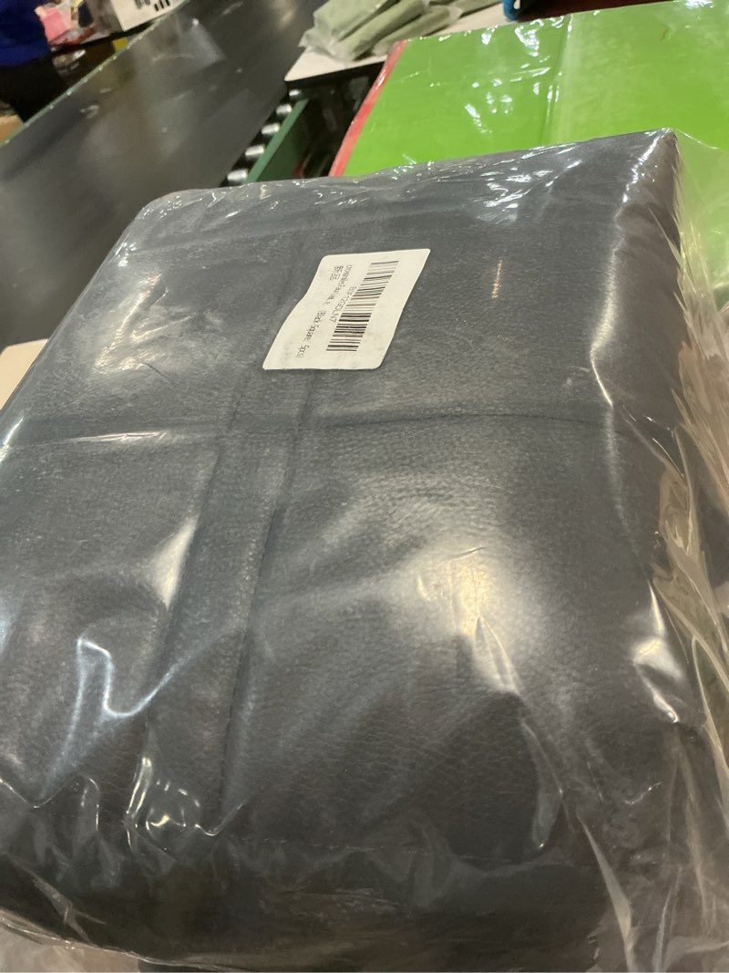 Condition photo showing New/Like New for Faux Leather Car Seat Covers Full Set, Foam Seat Cover for Car, Universal Car Seat Protector with Waterproof and Breath Fit for Cars, Trucks, SUV, Vans (Black Square) Black Square Full Set