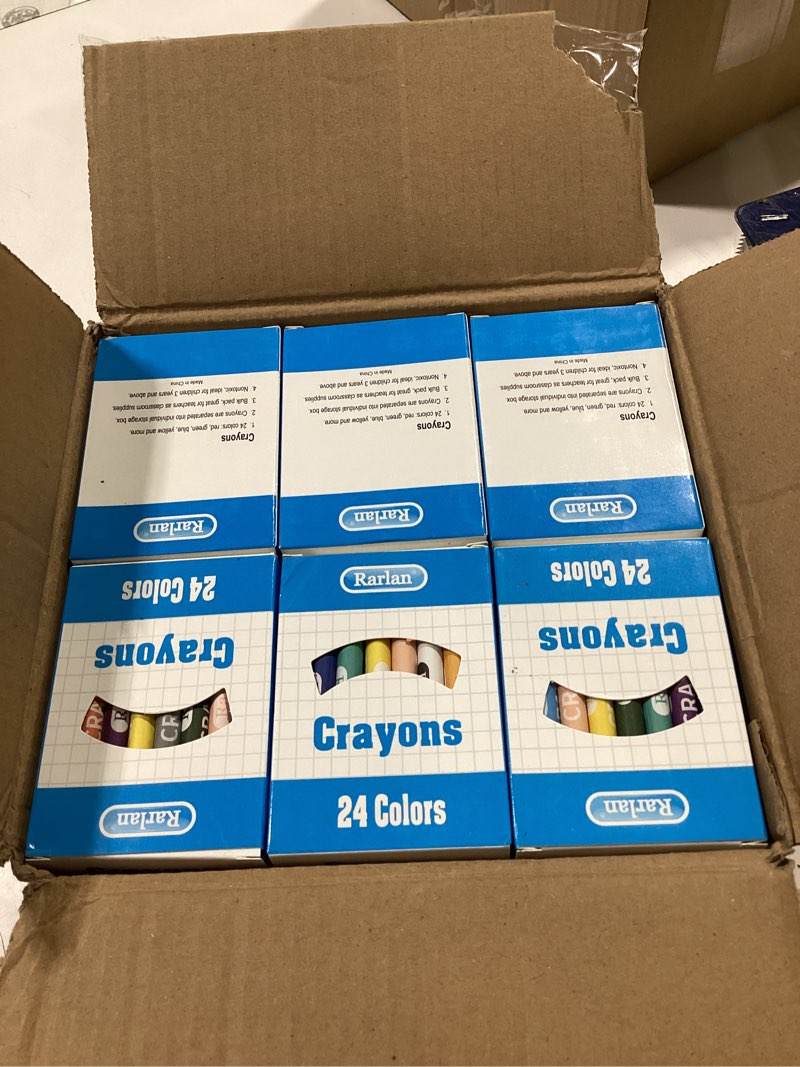 Condition photo showing Good Condition for rarlan crayons bulk, 30 crayon packs with 24 assorted colors, 720 count crayons