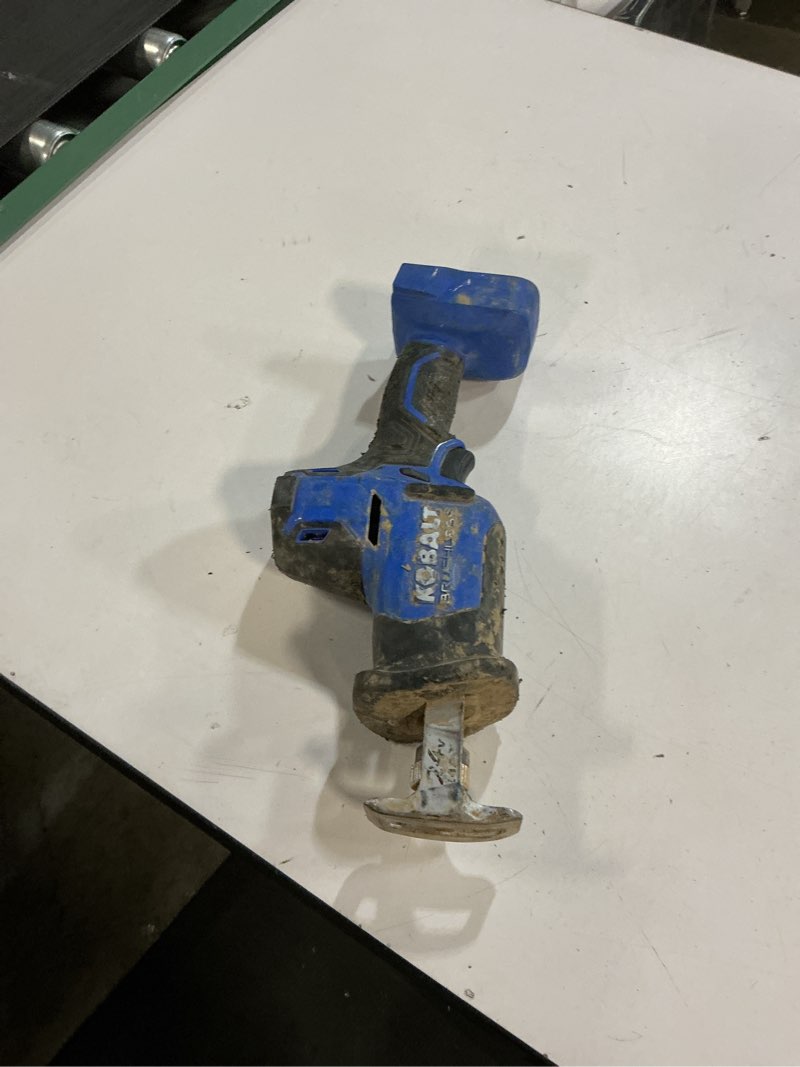 Condition photo showing As Is for kobalt krs 124b-03 cordless reciprocating saw - tool only