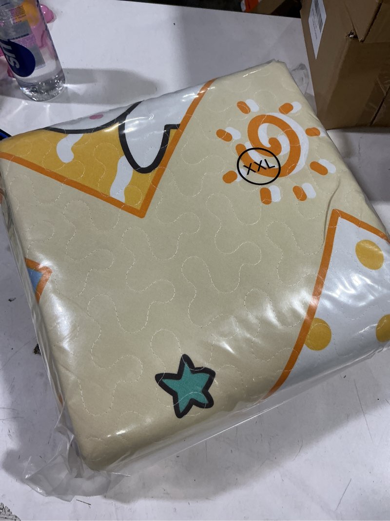 Condition photo showing New/Like New for PJYuCien Washable Pee Pads for Dogs 2 Pack, 67" x 26" Octagonal Non-Slip and Leak-Proof Pee Mat, Puppy Training Pads for Whelping, Playpen, Crate, Bed ?24/30/36/42'' 8 Panels Pen? Yellow Animal 67"x26" (Yellow 2 Packs Octagonal)