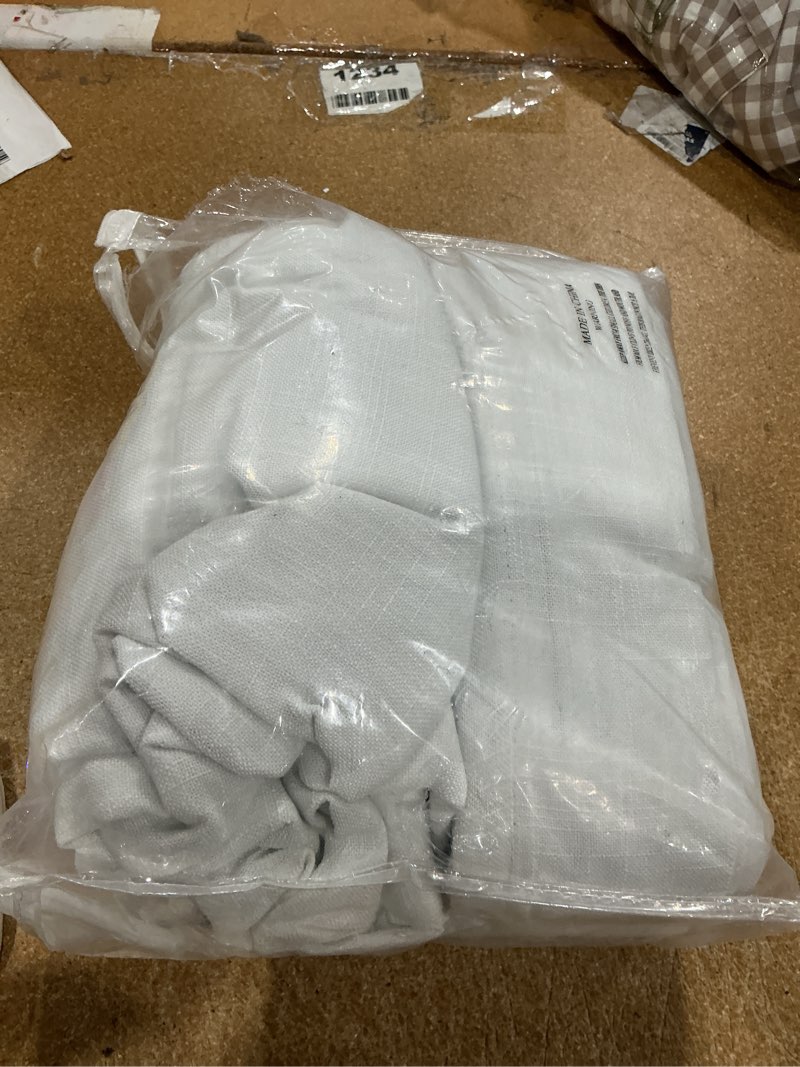 Condition photo showing Good Condition for mysky home white blackout curtains 84 inches long for living room bedroom pinch pleated curtains 100% light blocking thermal insulated pinch pleat window drapes with hooks back tab, w40, pack-2