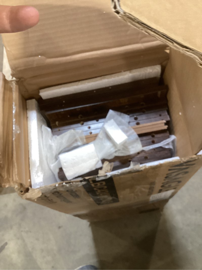 Condition photo showing As Is for vasagle custos collection - bookshelf, bookcase, cube shelf with 8 compartments, 9.4 x 25.8 x 51 inches, storage shelf, for living room, home office, dining room, rustic brown ulbc424k01