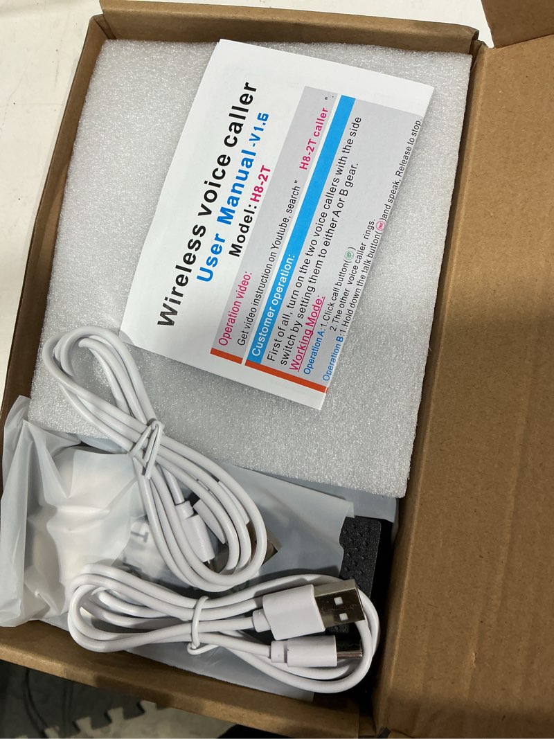 Condition photo showing New/Like New for intercoms wireless for home, long range wireless intercom system for room to room communication, 2 way voice intercom for elderly, seniors, and kids (shadow black)