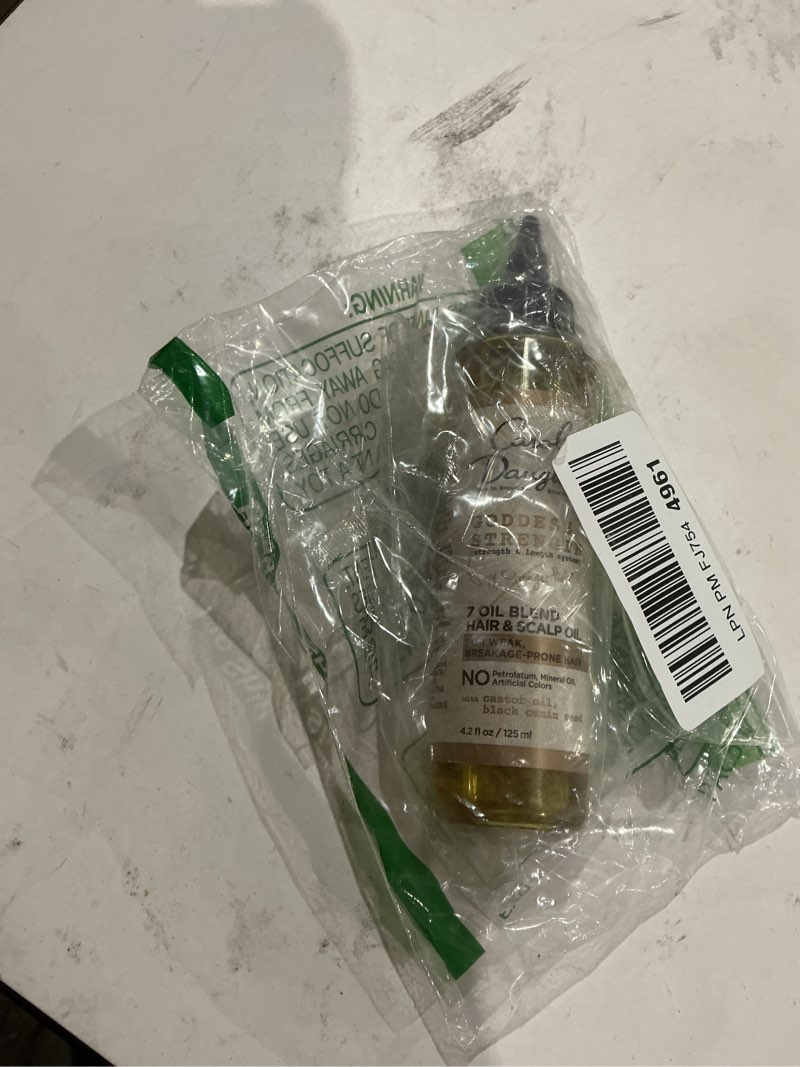 Condition photo showing Good Condition for carol's daughter goddess strength 7 oil blend scalp and hair oil for waves, coils and curls, hair treatment with castor oil, 4.2 fl oz