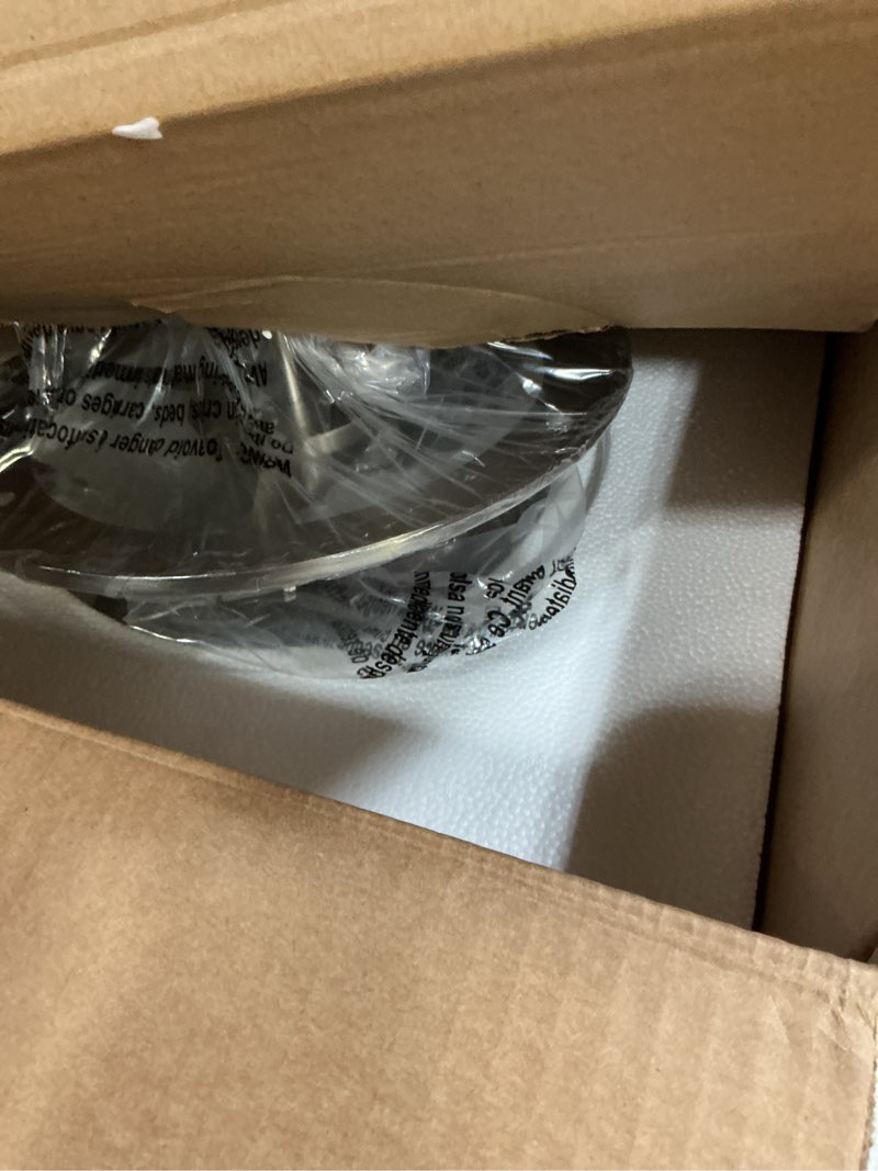 Condition photo showing New/Like New for tawson elisha 3-light semi flush mount ceiling light with seedy glass shade in brushed nickle finish for hallway, entryway, passway, dining room, bedroom, garage, kitchen island, balcony, living room silver / brushed nickle 3-light semi flush mount