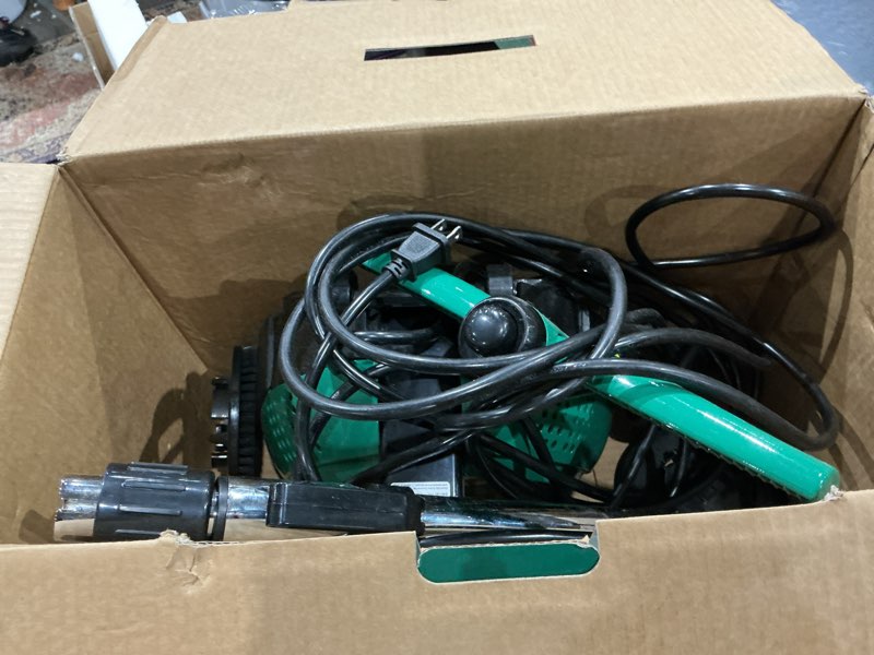 Condition photo showing As Is for bissell commercial biggreen bgfs650 hercules scrub and clean floor machine, green janitorial supply