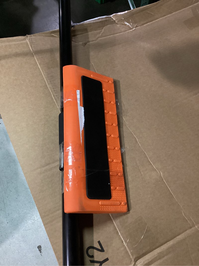 Condition photo showing As Is for 2025 Upgraded Never-Scratch SnowBuster,Snow Roof Rake,EVA Soft Foam Pad Snow Removal Tool,S-Shaped Design for House Roof,Solar Panels,Car Snow, and Leaves,Orange(21FT Telescopic Extension Pole)