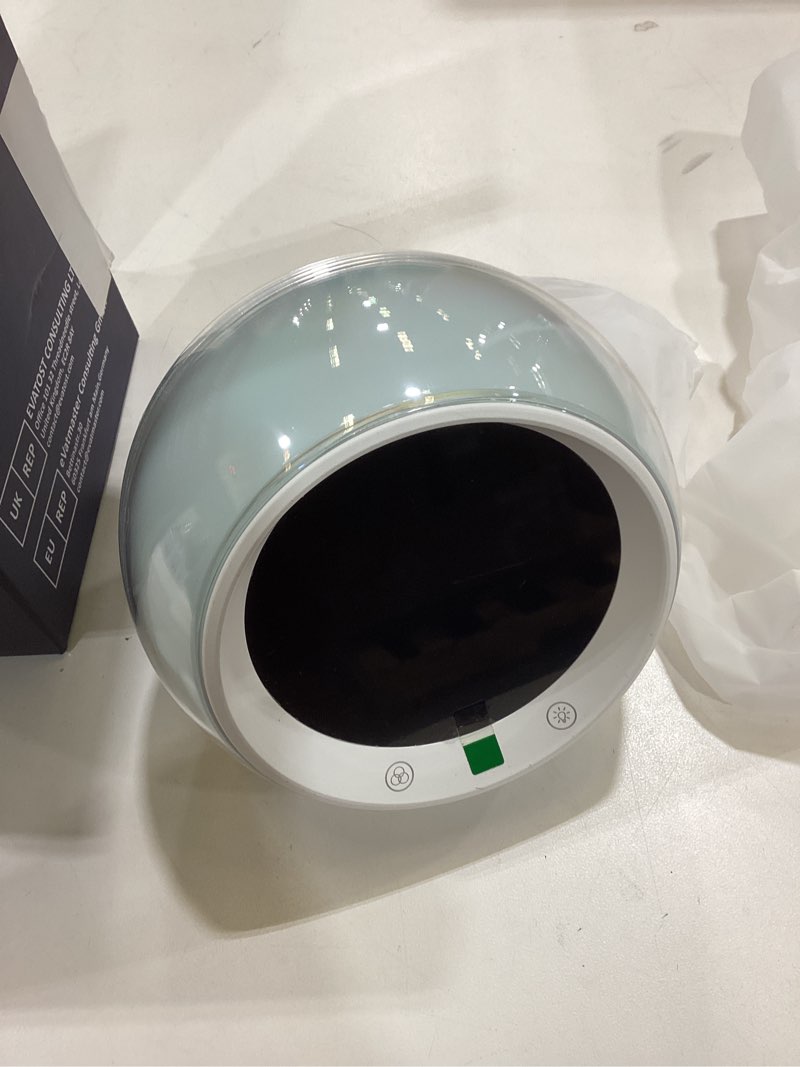 Condition photo showing As Is for iHoo Toddlers Sleep Training Clock, Kids Alarm Clock with Night Light & Nap Timer, Ok to Wake Clock Gift for 2-9 Years Girls Boys White