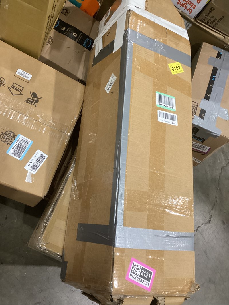 Condition photo showing Good Condition for Twin Bed Frames with Headboard and Footboard,White Metal Platform Bed Frame with RGB LED Lights and USB Charging Station,Under Bed Storage,No Box Spring Needed,Suitable for Bedrooms White Twin