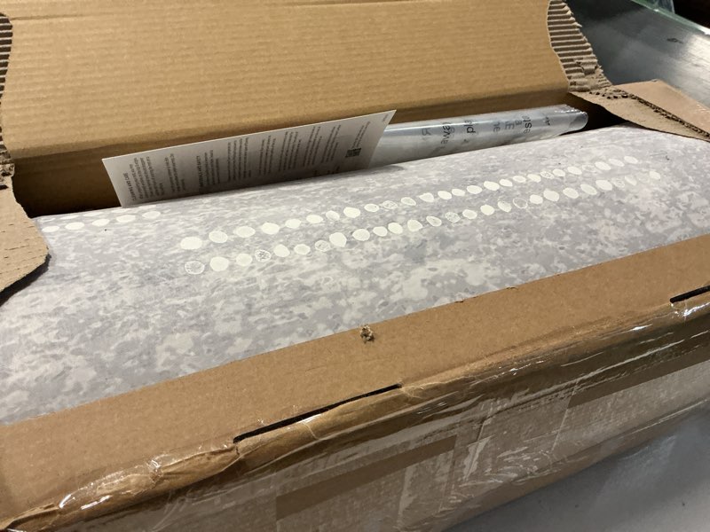 Condition photo showing Good Condition for house of noa nama standing mat – anti-fatigue cushioned kitchen mats for floor | ergonomic bounce-back foam kitchen mats | anti-fatigue mats for kitchen & standing | georgia clay | 22"x54" clay 54"l x 22"w x 0.8"th