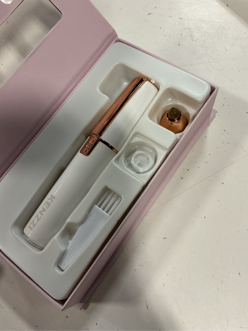 Condition photo showing Good Condition for kenzzi 2-in-1 rechargeable facial hair remover and eyebrow shaver for women, white and rose gold